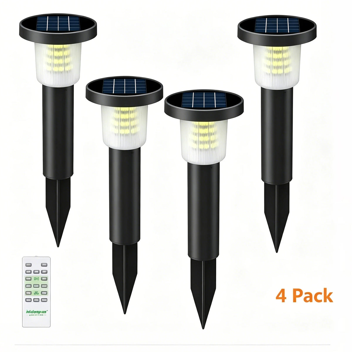 Intelamp Solar Pathway Lights Outdoor LED Landscape Garden Driveway Walkway