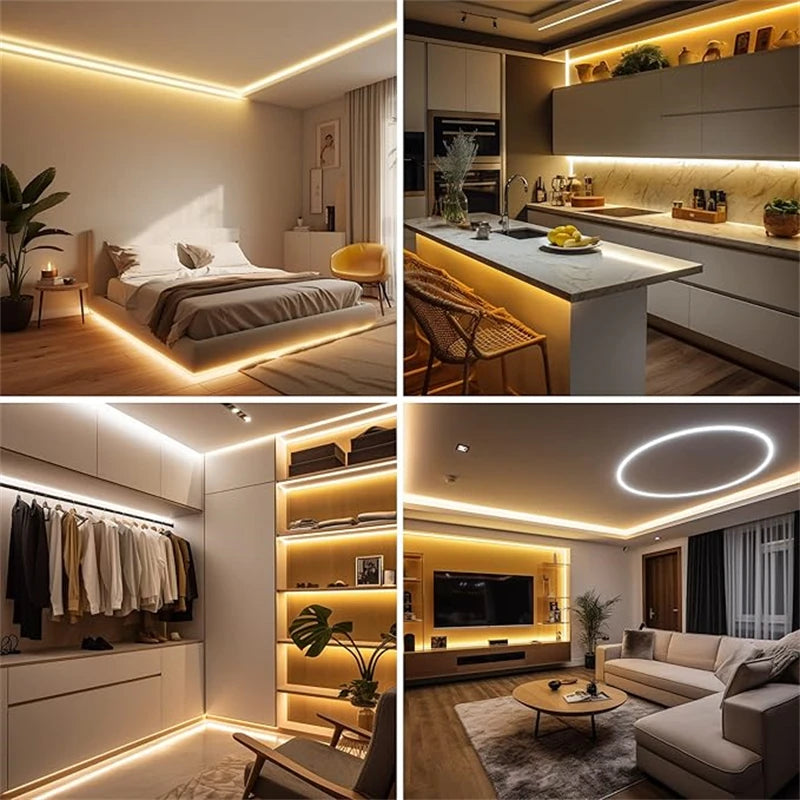 A-Convey 24V COB LED Strip Lights Dimmable With Remote Control