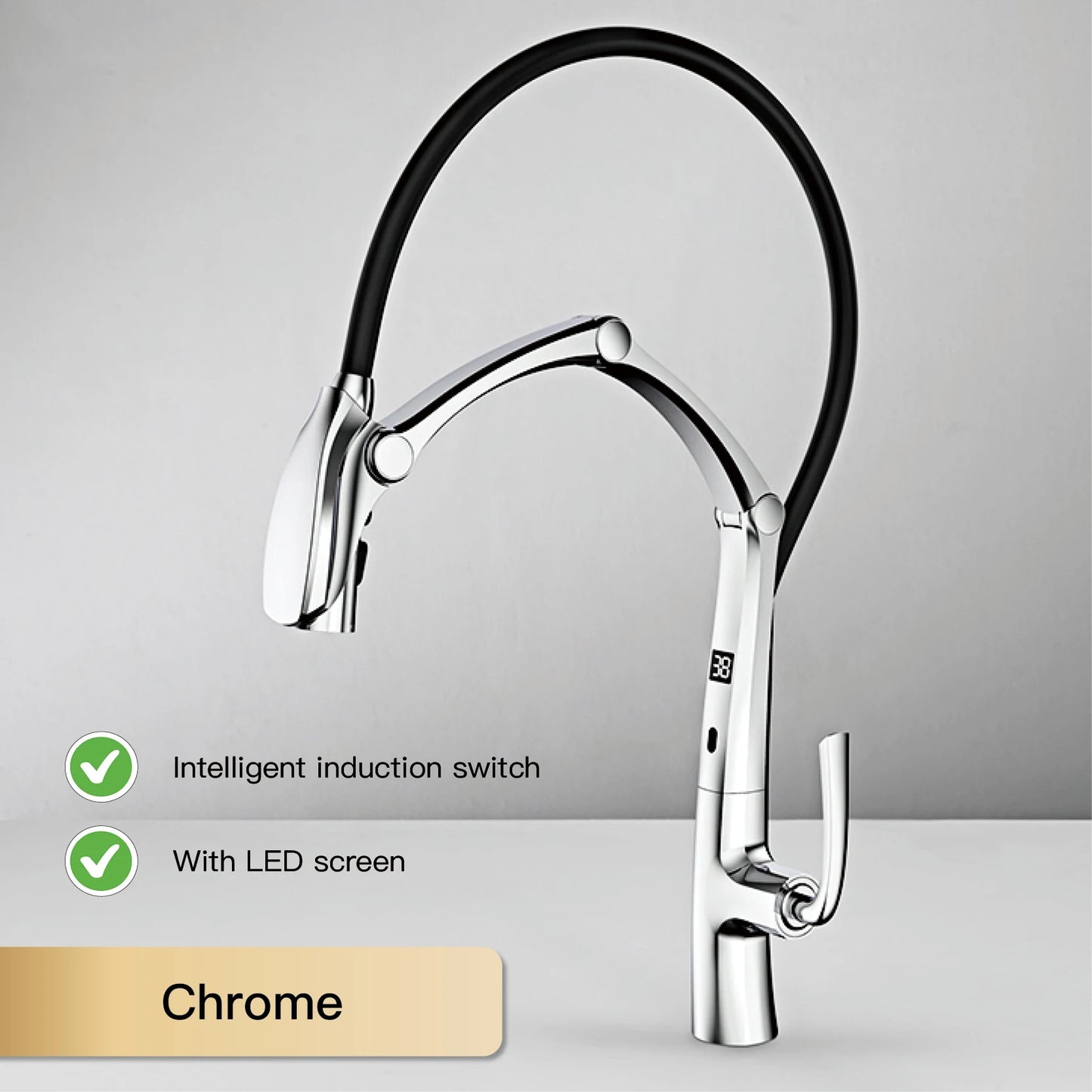 Aitana Luxury Brass Kitchen Faucet With Pullout Spray