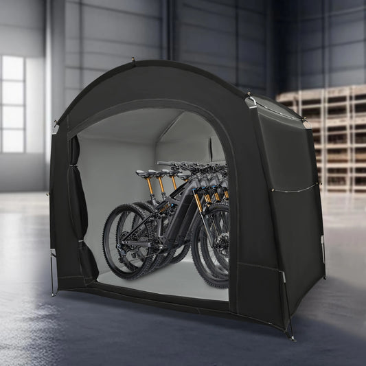 Portable Bike Storage Shed Shelter For 1 To 4 Bikes
