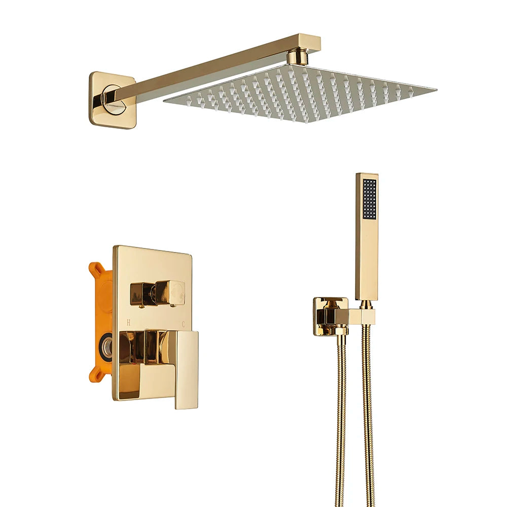 Uythner Wall Mounted Concealed Shower Mixer Set For Bathrooms