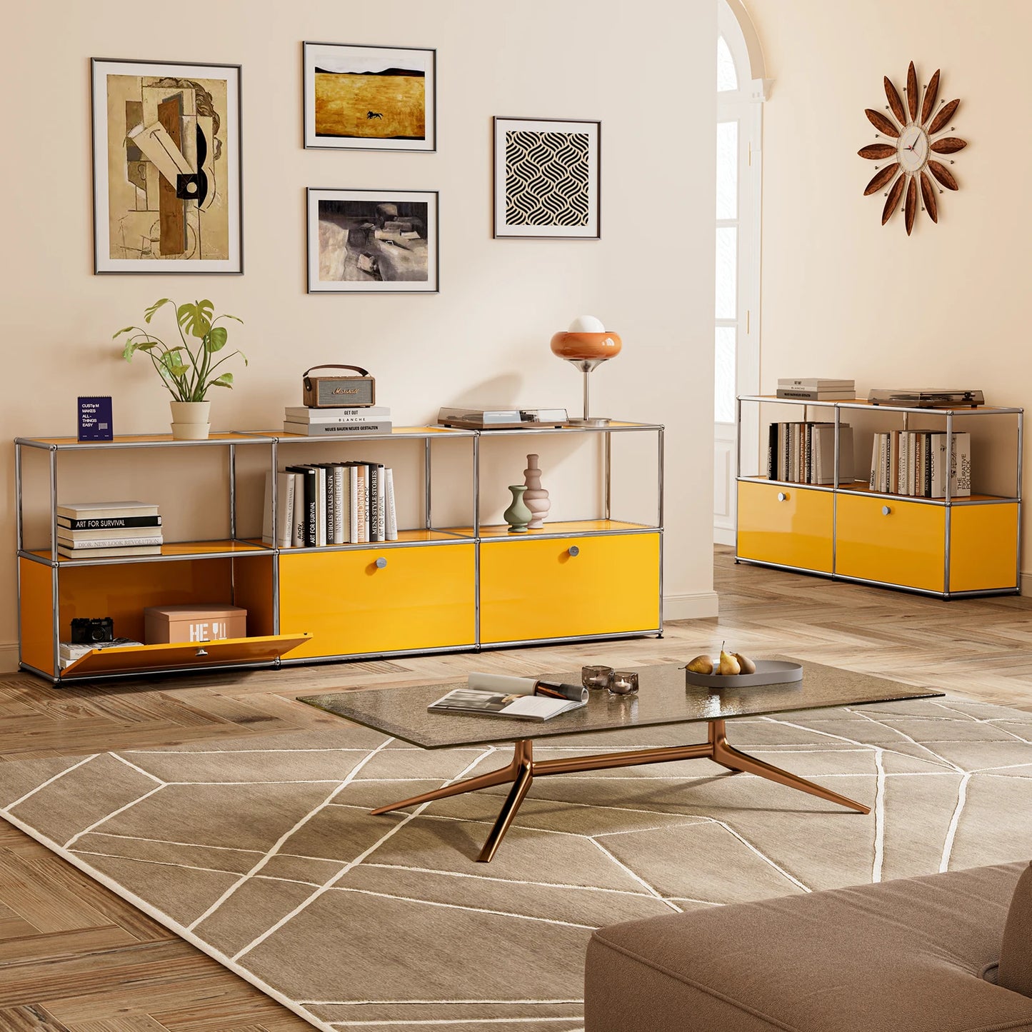 Stainless Steel Storage Cabinet TV Stand For Living Room Office