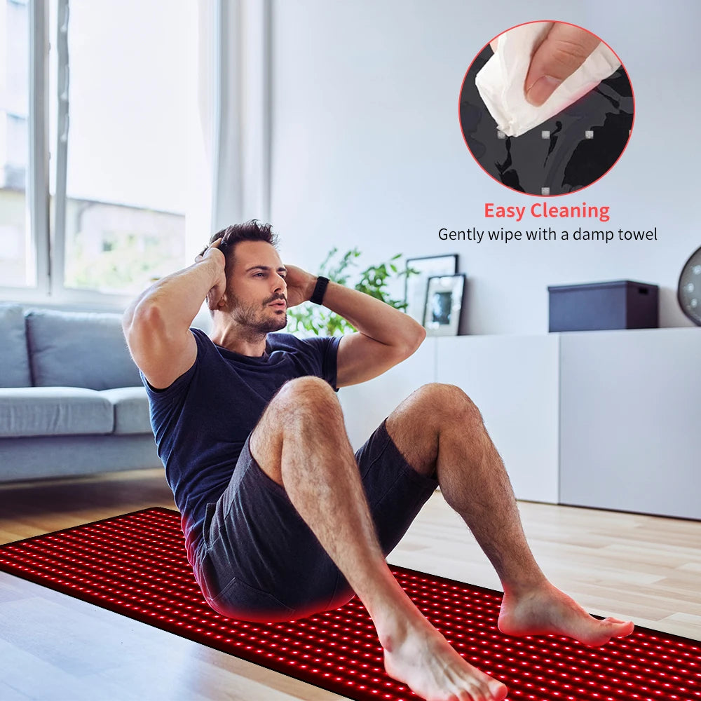 Red Light Therapy Mat Full Body With 660nm 850nm LEDs