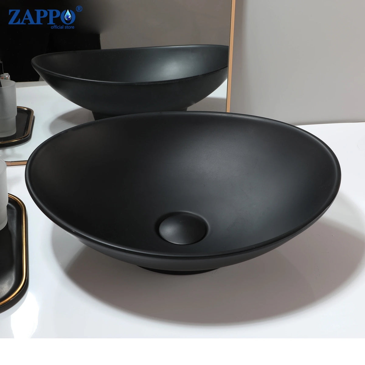 Mekkhala Rectangular Stone Resin Vessel Bathroom Sink
