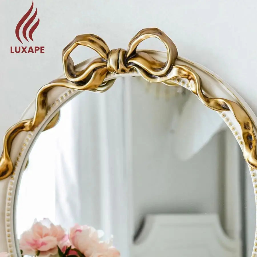 Bow Resin Mirror Nursery Decor Accent For Baby Room