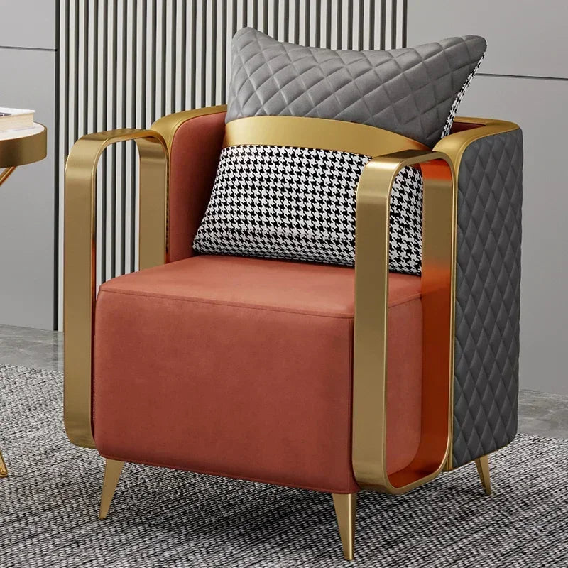 Upholstered Relax Armchair Nordic Living Room Single