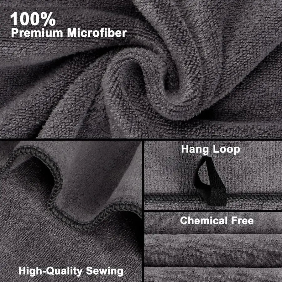 Bath Towel Pack Of 4 Highly Absorbent Microfiber Towels Quick Drying