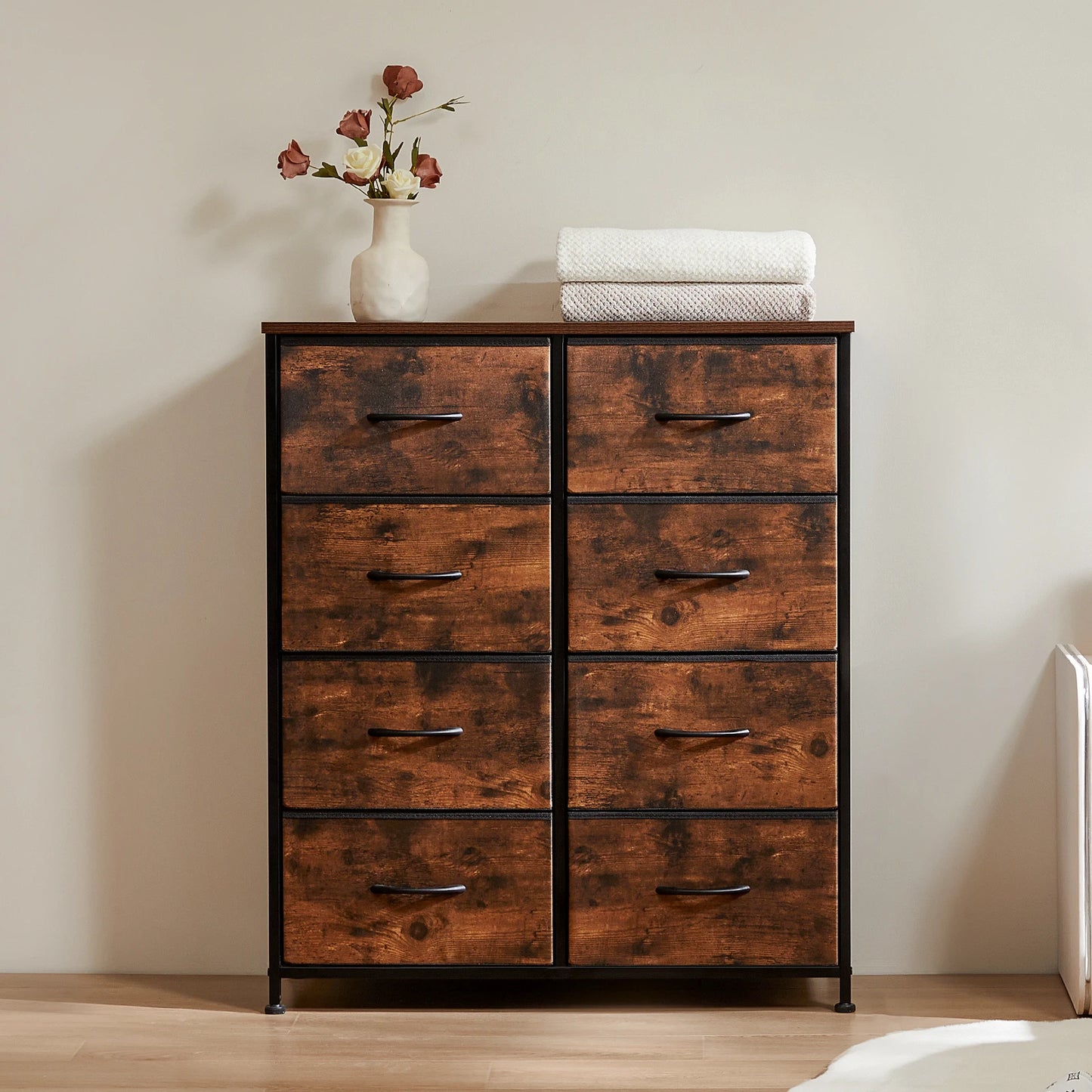 MCQ Eight Drawer Cabinet For Living Room Minimalist Metal Storage