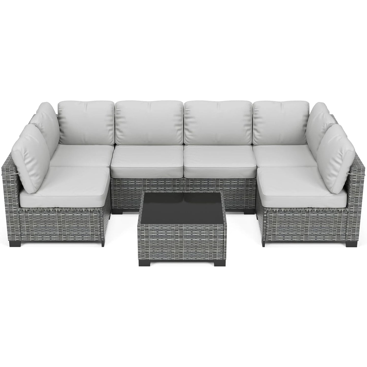 HobbyLane Modular Outdoor Furniture Set In PE Rattan