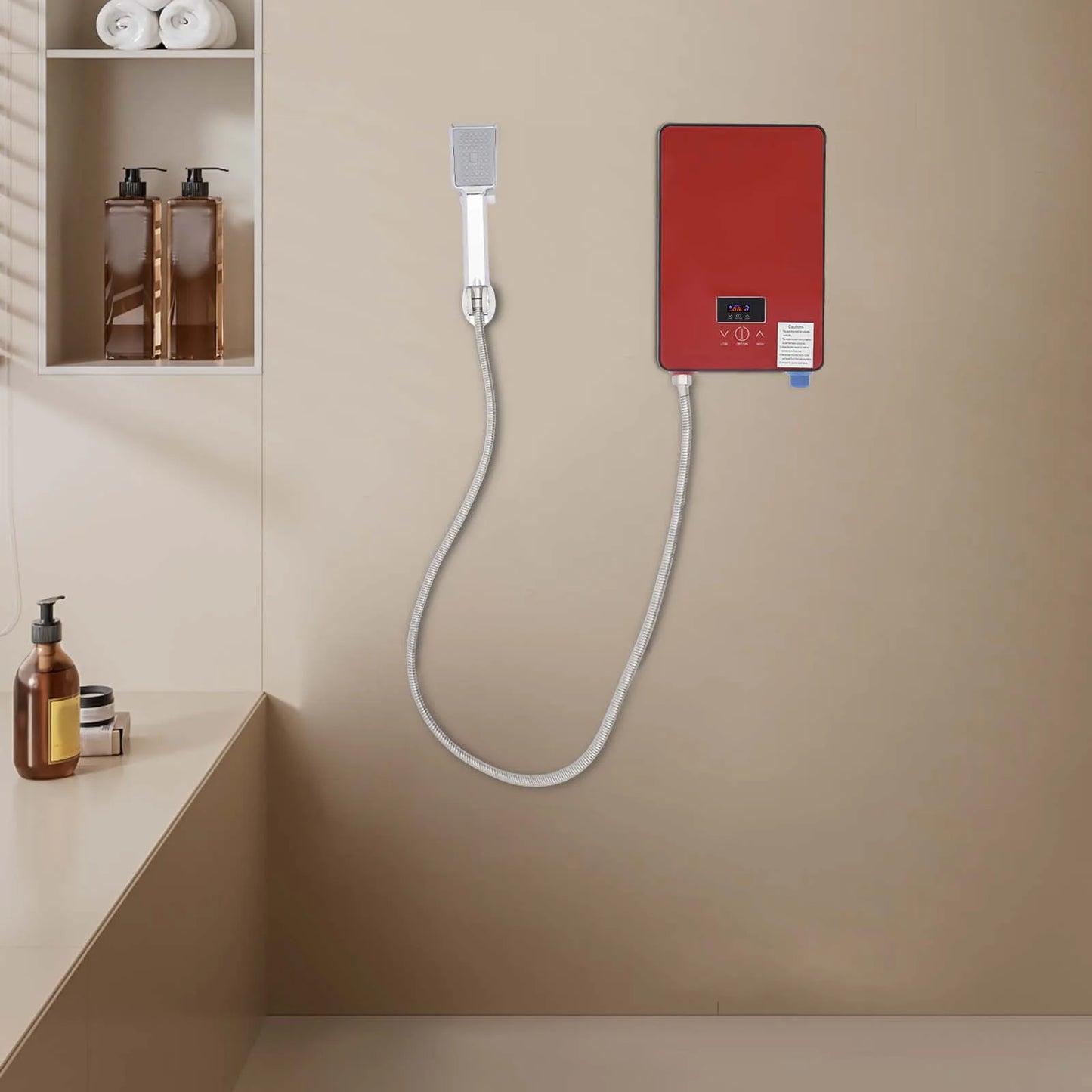 6500W 220V Tankless Water Heater Wall Mount for Kitchens Bathrooms