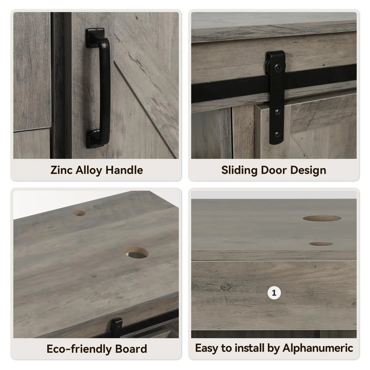 Farmhouse Bathroom Vanity With Sink Sliding Barn Doors Freestanding