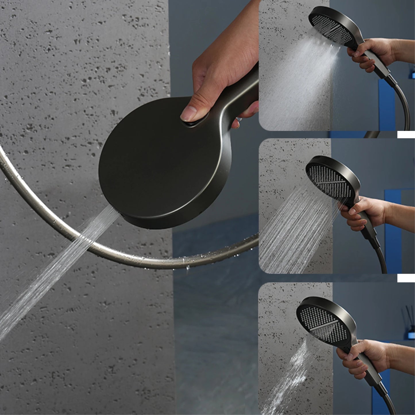 Gestana LED Temperature Display Shower System Ceiling Mounted 2 Function