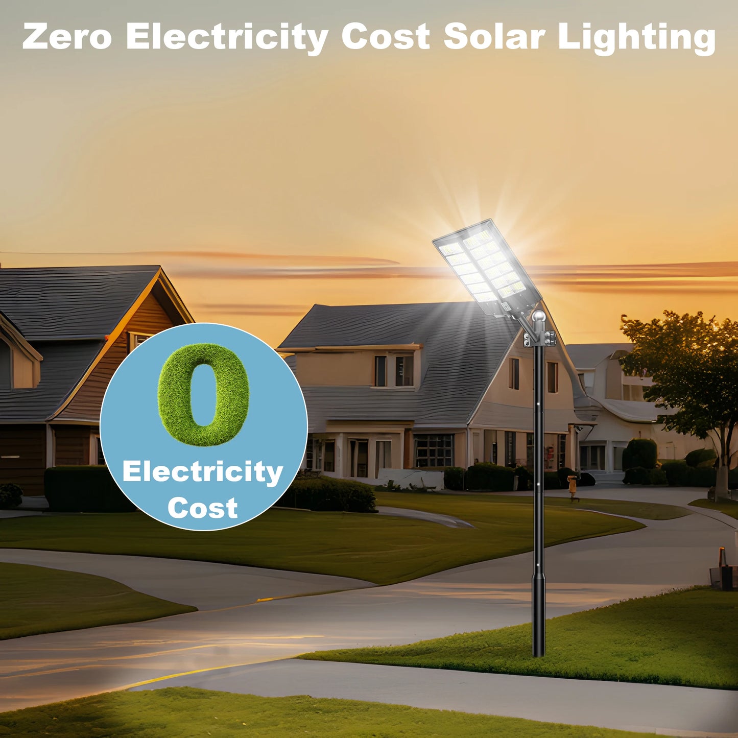 6000 Watt Waterproof Solar Street Light With Motion Sensor Dusk To Dawn