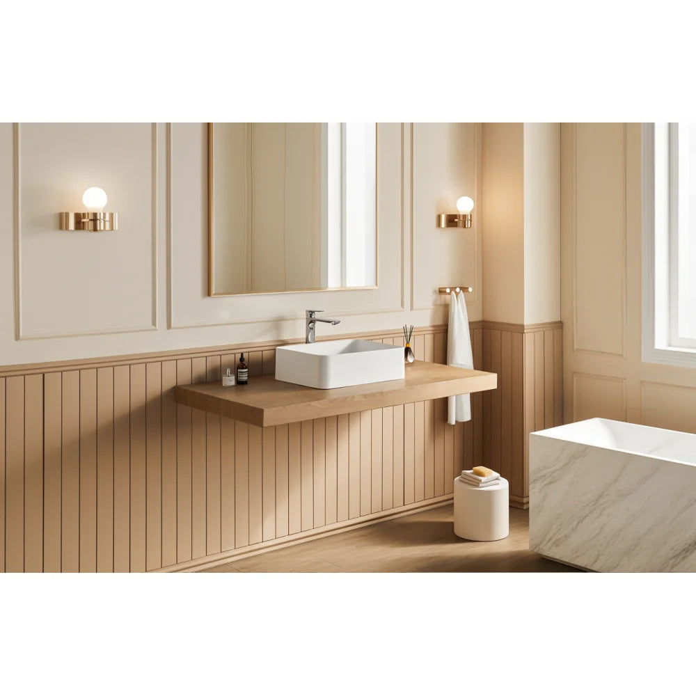 LWO Solid Surface Vessel Sink With Matte Finish For Bathroom