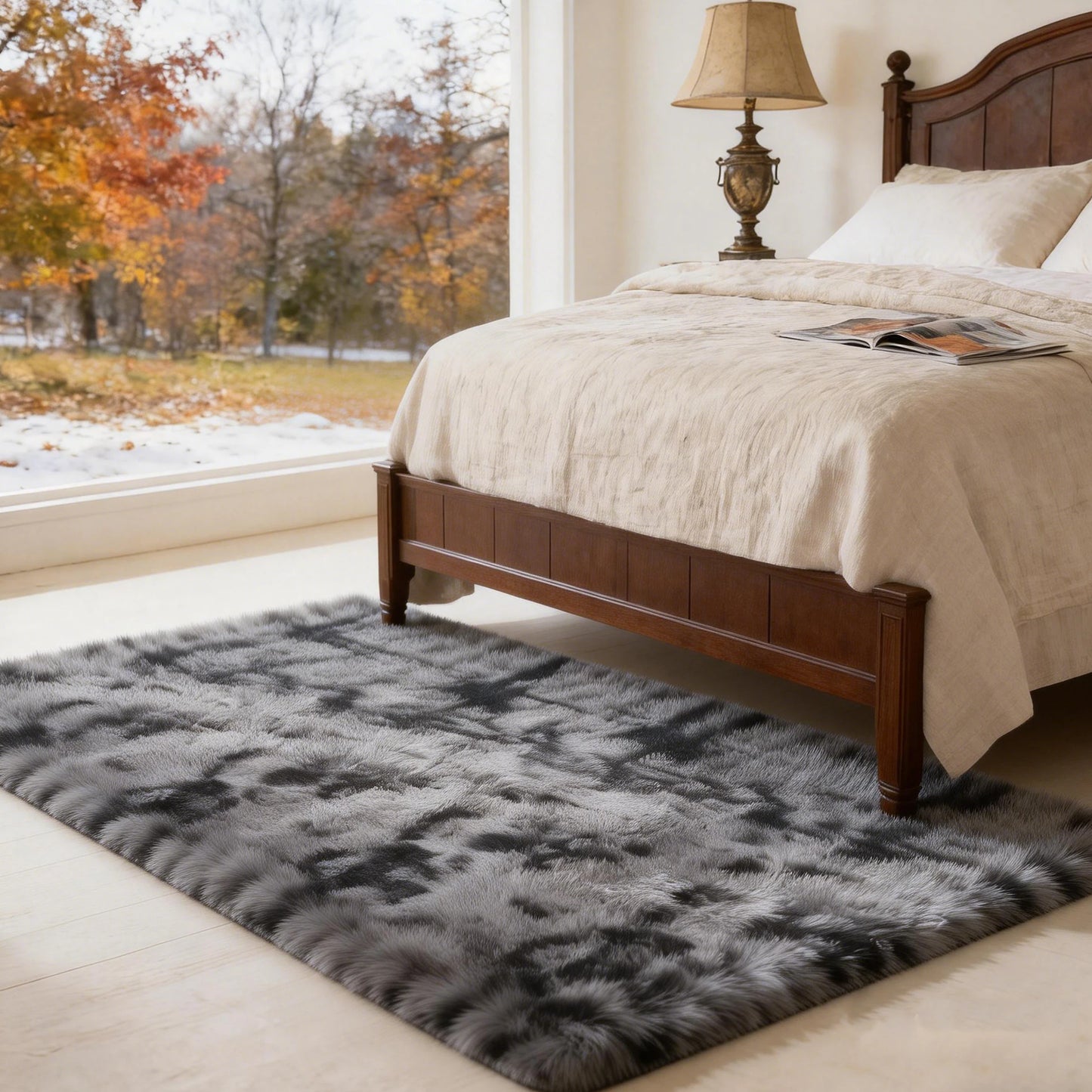 Shag Rugs For Living Room Tie Dyed Ultra Soft RugMat