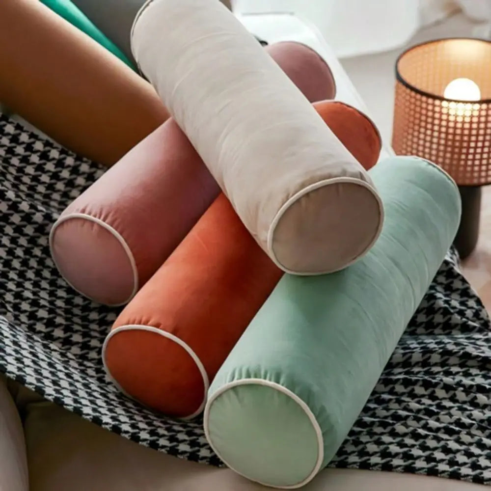 Cylindrical Long Strip Pillow Sleep Support With Polyester Microfiber Fill