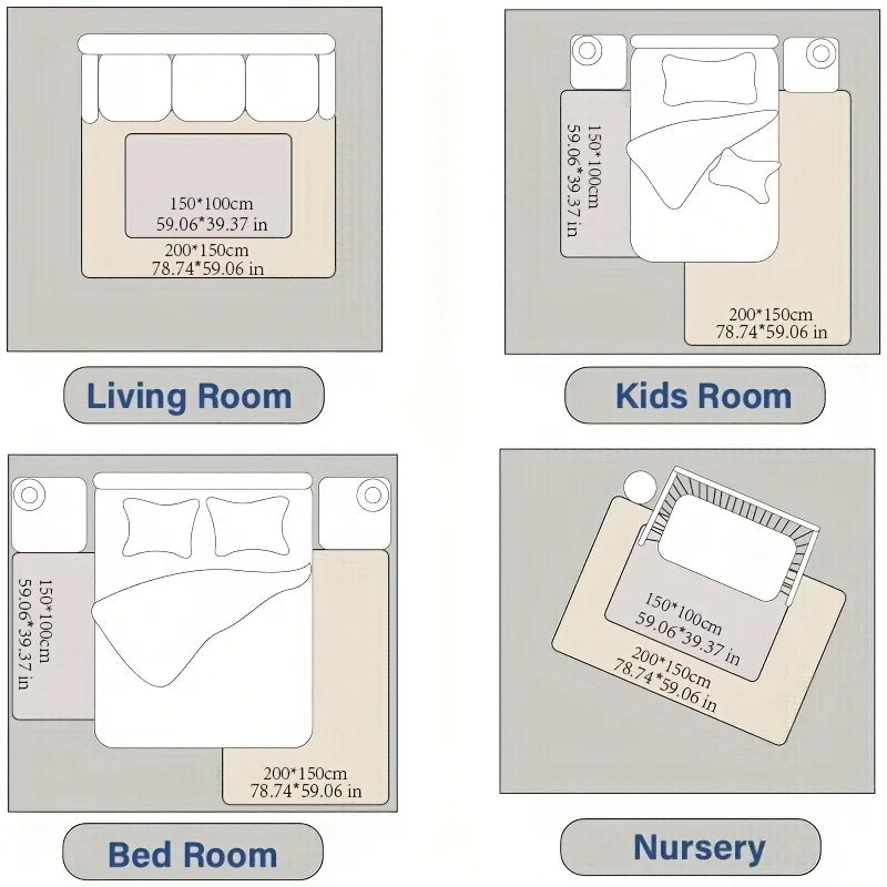 PaPaMat Memory Foam Playpen Mat Carpet With Non Slip Bottom