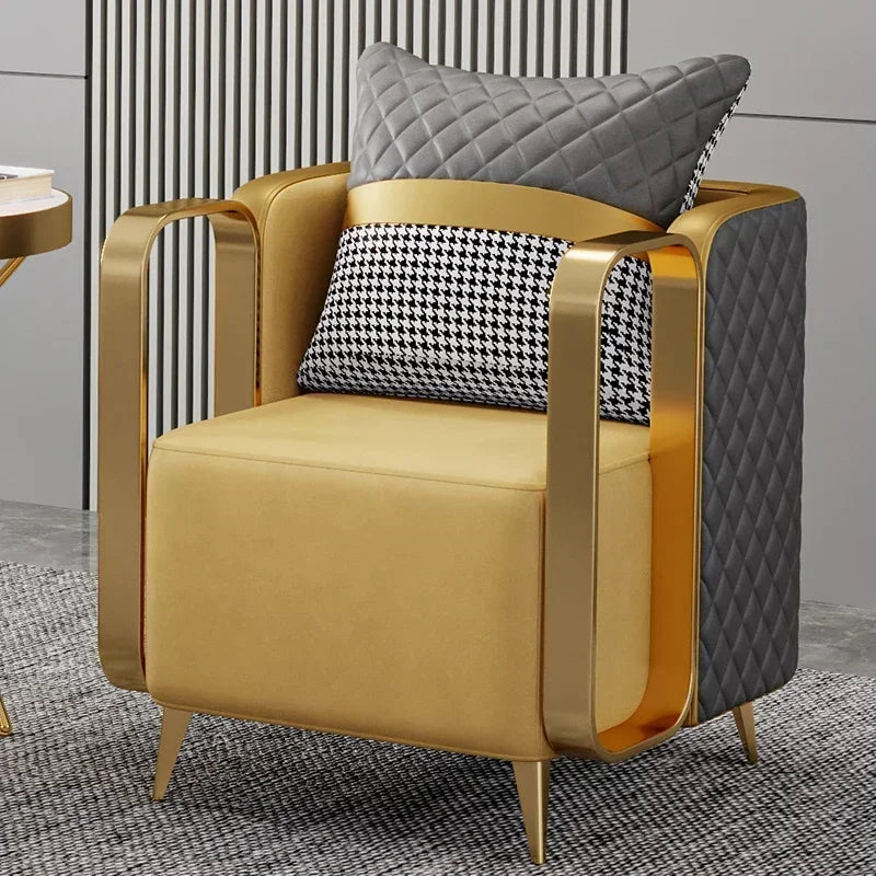 Upholstered Relax Armchair Nordic Living Room Single