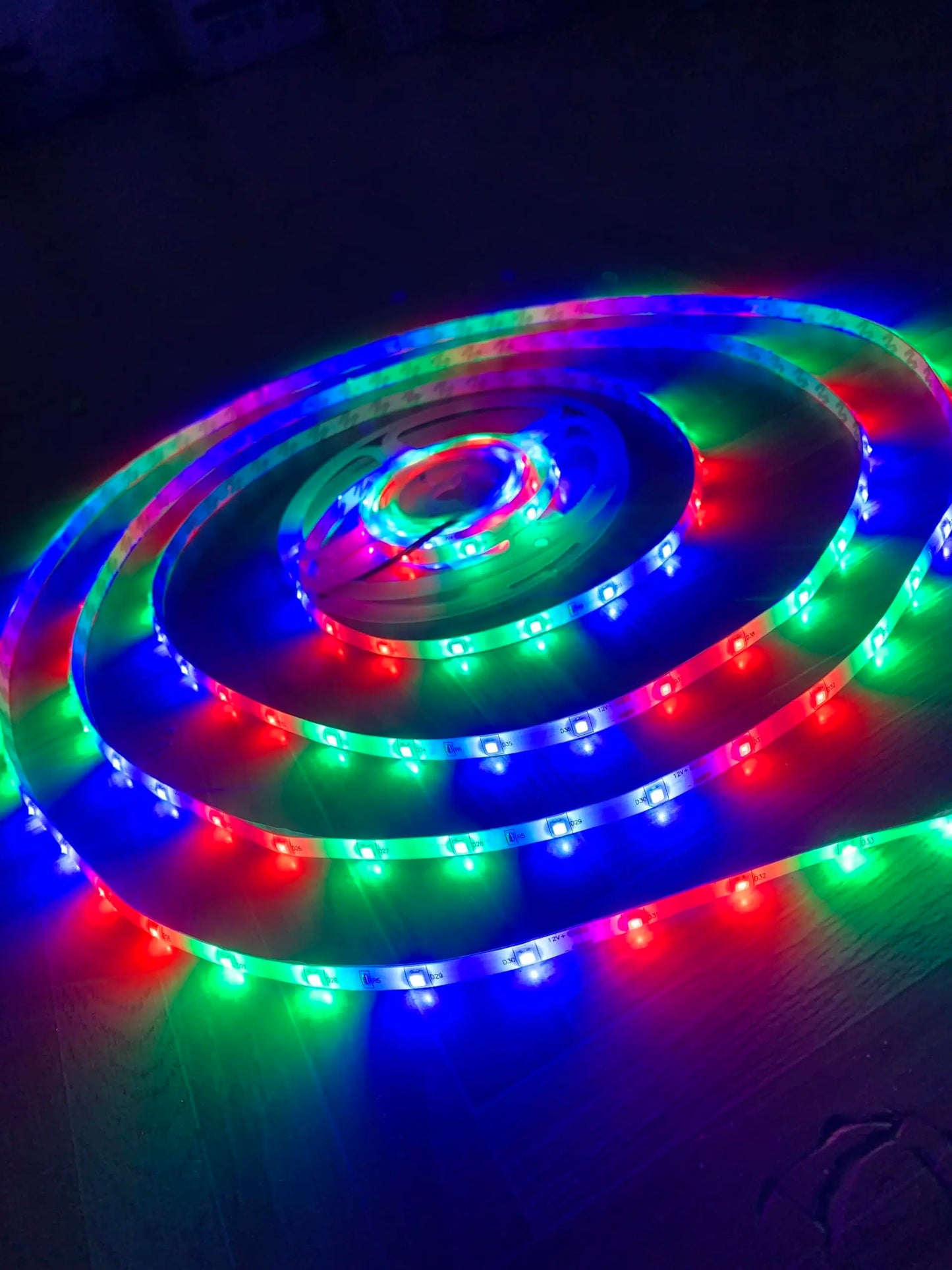 RGB LED Strip Lights With Music Sync Remote And App