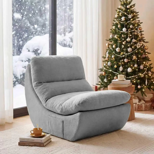 HUANZHUANG Comfy Reading Chair For Adults Modular Bean Bag Chair