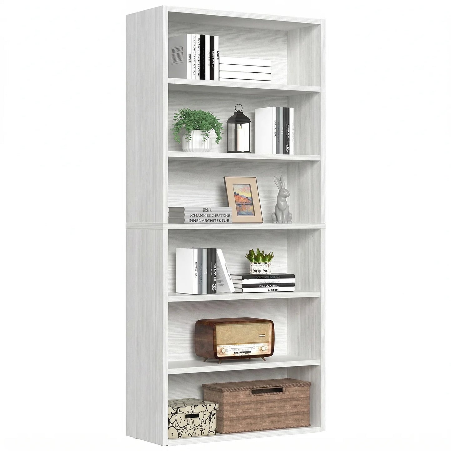 MCQ Wood Shelf Bookcase Open Display Storage For Home