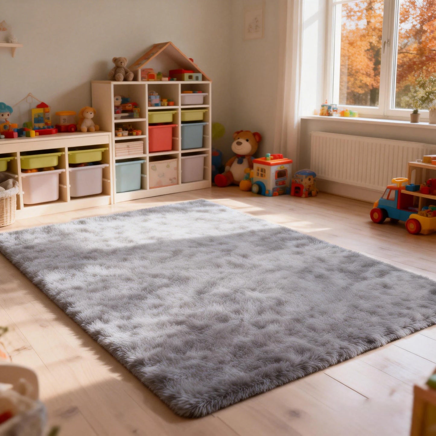 Shag Rugs For Living Room Tie Dyed Ultra Soft RugMat
