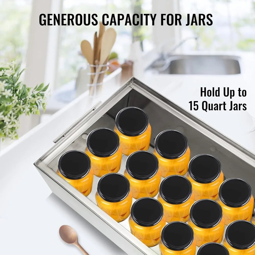 XMSJ Water Bath Canner With Two Racks Stainless Steel Pot