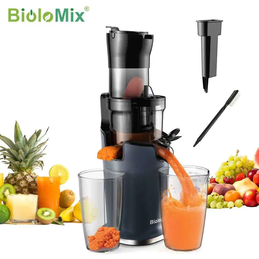 Biolomix Cold Press Slow Juicer 200W Masticating Extractor