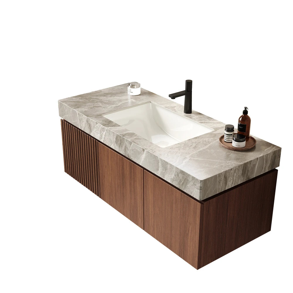 LWO Bathroom Vanity With Sink Wall Mounted Cabinet Drawer