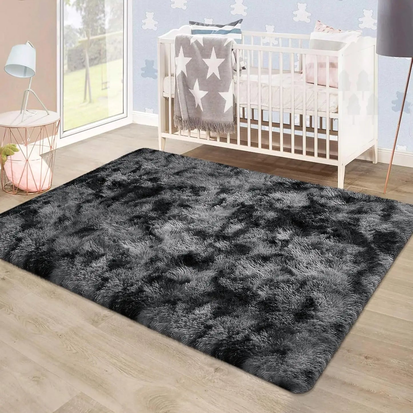 Shag Rugs For Living Room Tie Dyed Ultra Soft RugMat