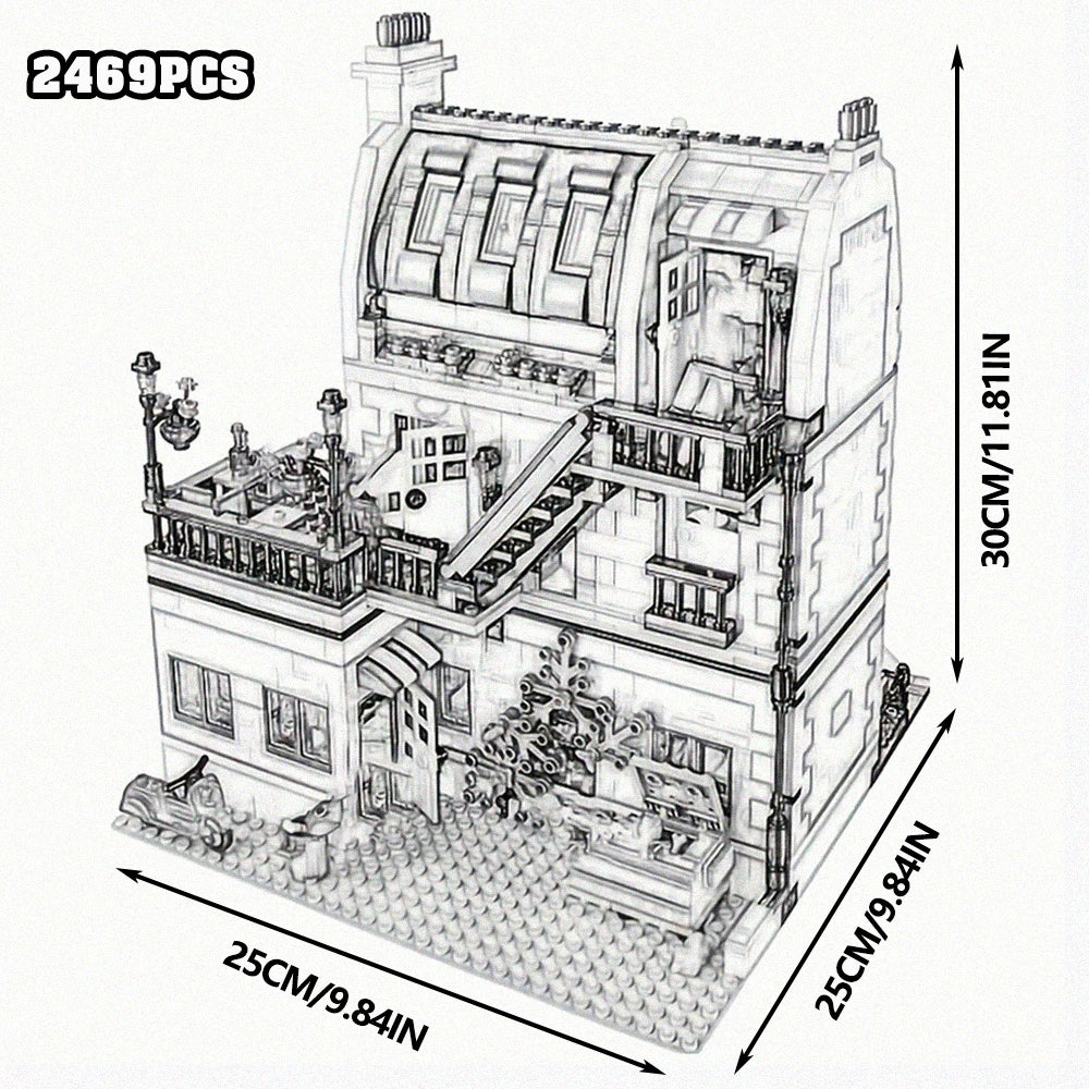 Creative City Street View Building Blocks Palace Cinema Set