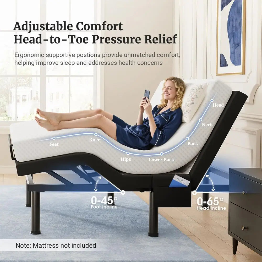 Tami T600 Adjustable Bed Frame With Remote Massage Zero Gravity
