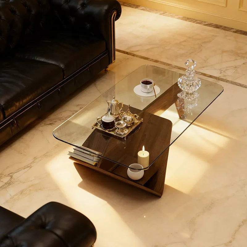 DUTRIEUX Modern Minimalist Wood Coffee Table For Living Room
