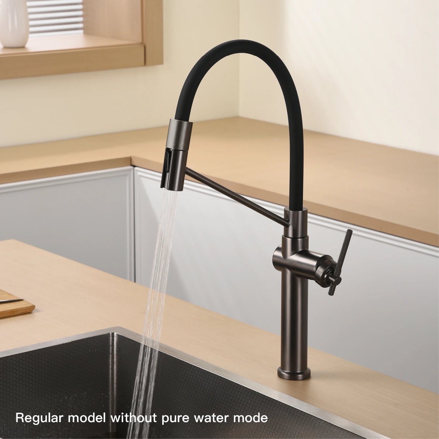 Aitana Pull Out Kitchen Faucet Three Function Hot Cold Water