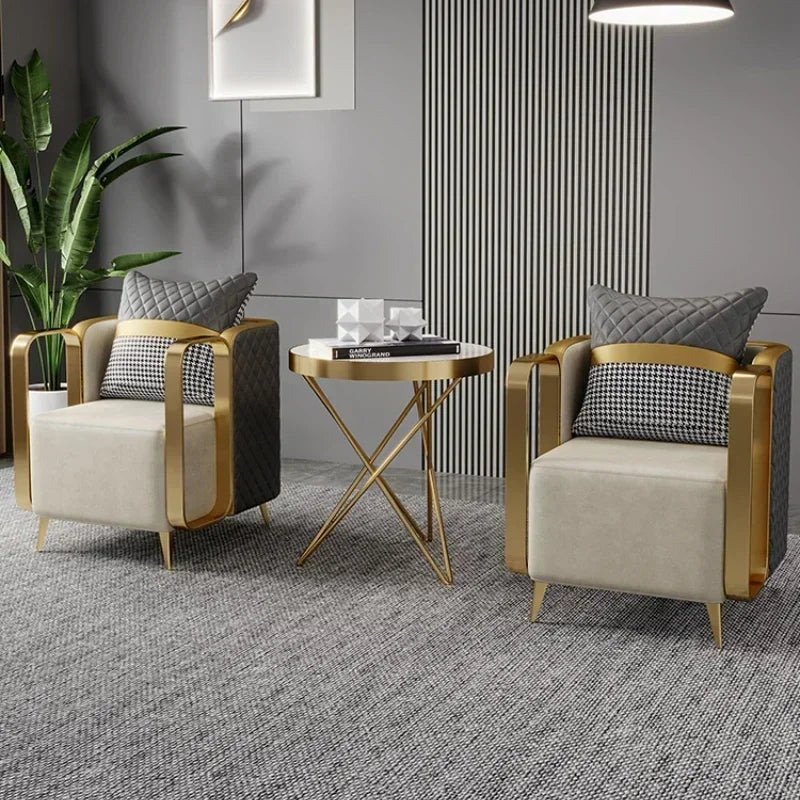 Upholstered Relax Armchair Nordic Living Room Single
