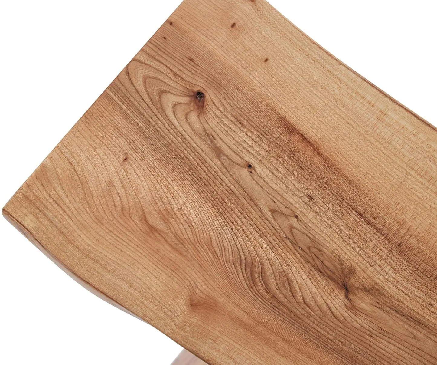 Elm Wood Dining Bench Footrest Stool for Entryway Living Room