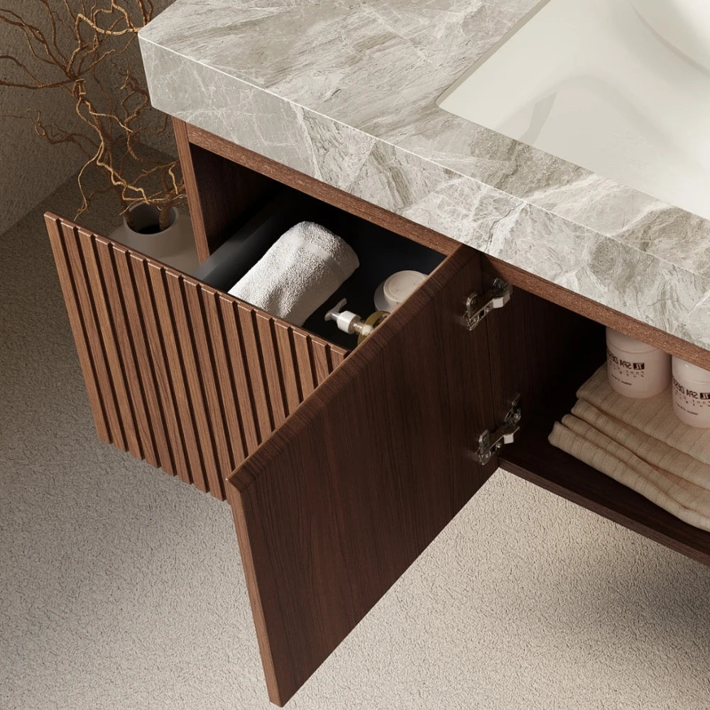 LWO Bathroom Vanity With Sink Wall Mounted Cabinet Drawer