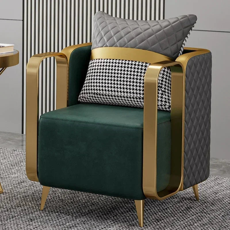 Upholstered Relax Armchair Nordic Living Room Single