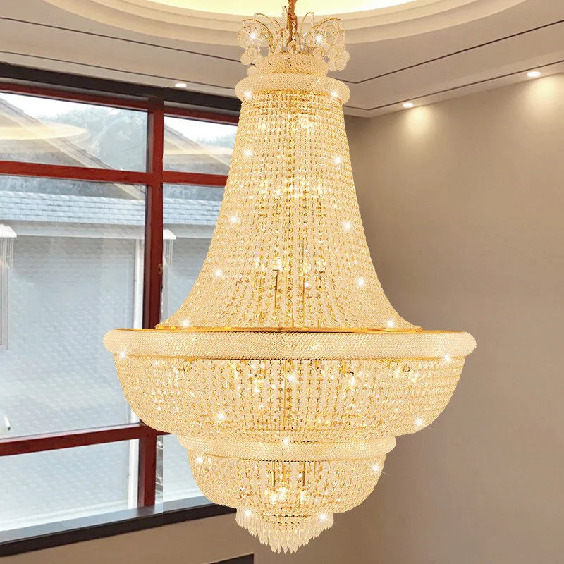 Luxury Crystal Chandeliers Led Living Dining Room Pendant Lights