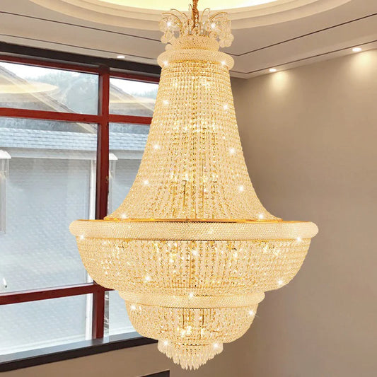 Luxury Crystal Chandeliers Led Living Dining Room Pendant Lights
