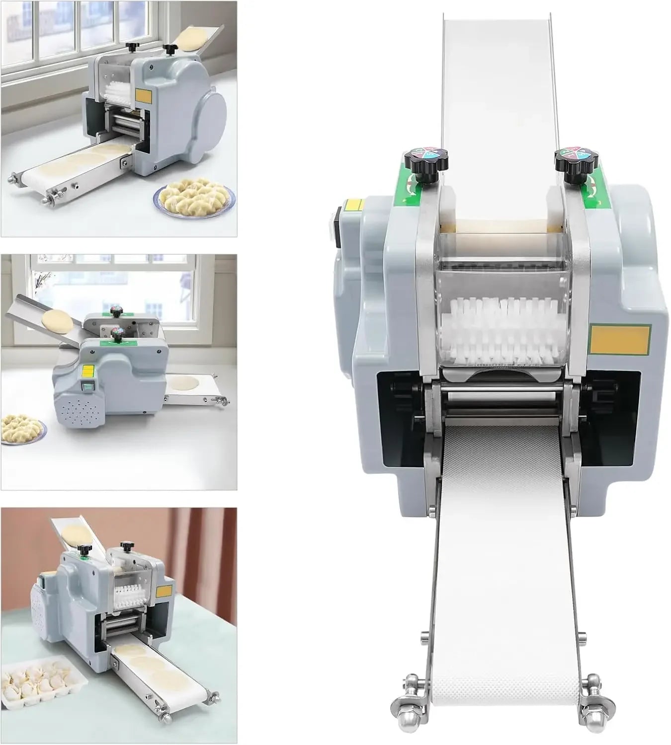 Automatic Dumpling Wrapper Maker Electric Dough Roller 140W 110V