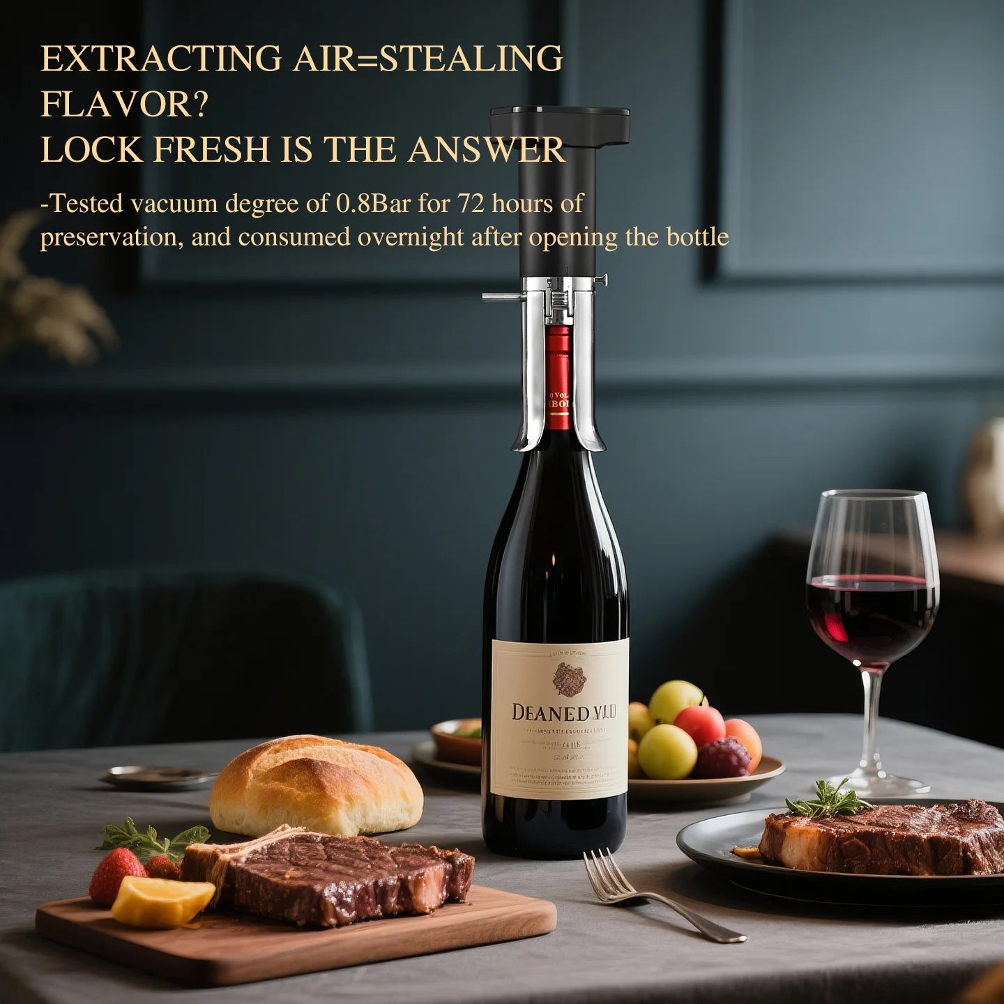 Jisite Electric Wine Aerator With Vacuum Seal Pourer