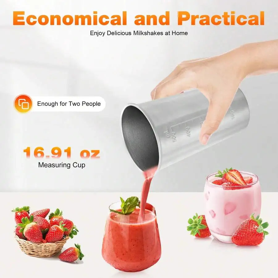 XMSJ Commercial Milkshake Machine Drink Mixer Smoothie Blender 100W