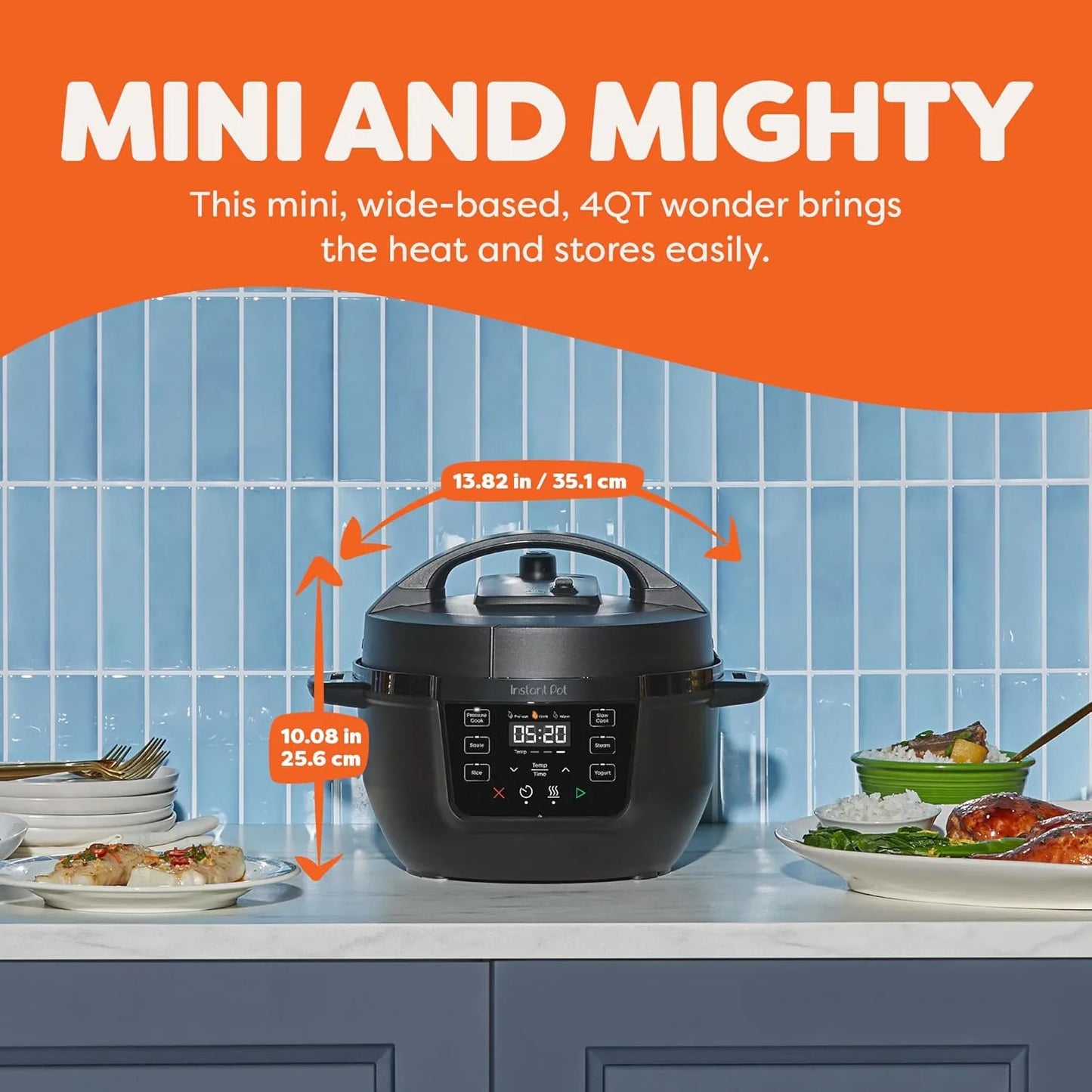 RIO Mini 7-In-1 Pressure Cooker Slow Cook Saute Rice