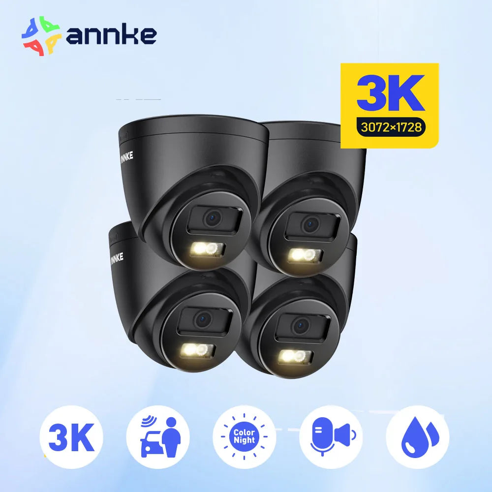 ANNKE 3K Dual Light IR PoE Security Camera With Mic
