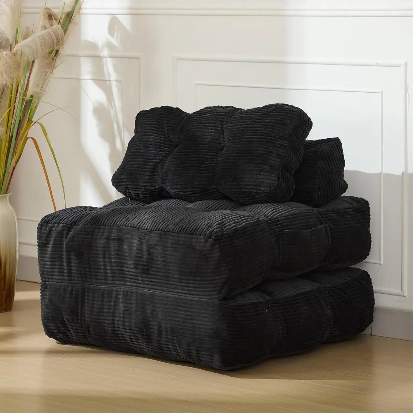 HiMISS 3in1 Folding Sofa Bed With Back Support Portable