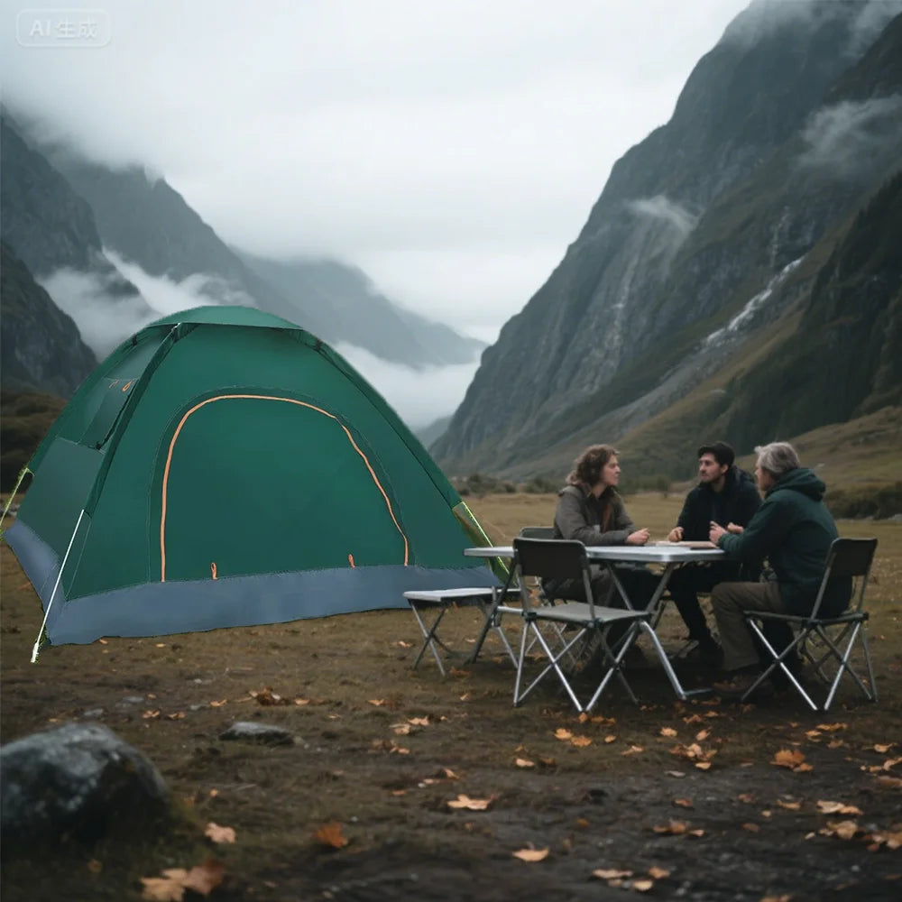 Two To Three Person Pop Up Tent Waterproof Camping UV Protection Automatic