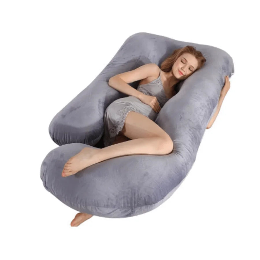 U Shaped Full Body Pillow For Adults With Detachable Pillowcase