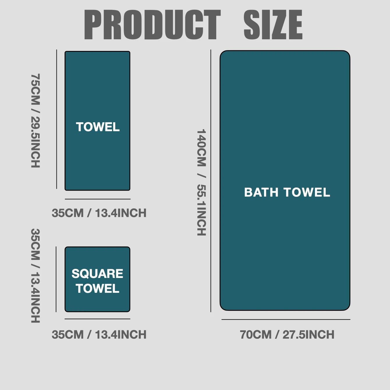 8 Piece Premium Bath Towel Set Hotel Collection Absorbent Quick Dry