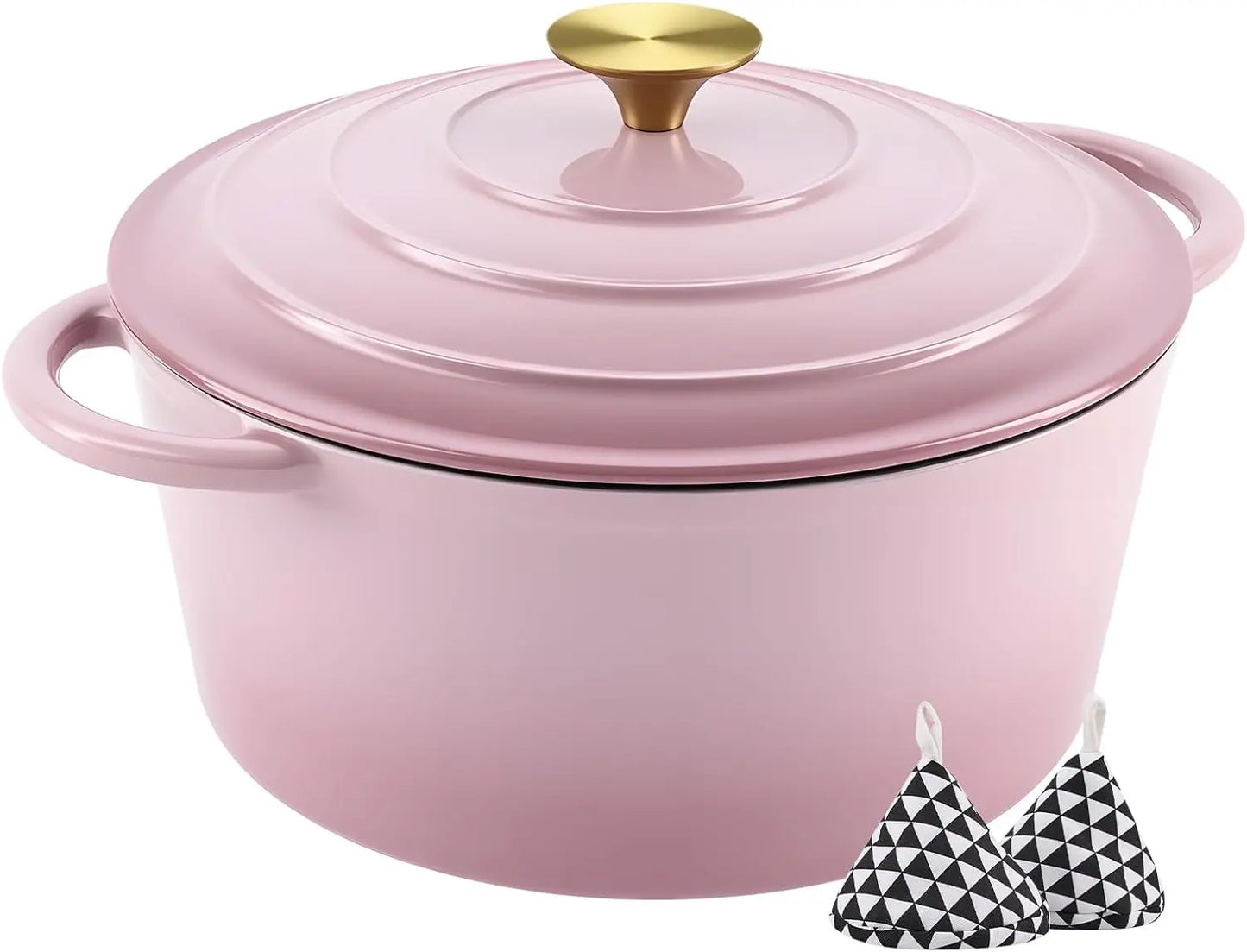 XIUWO Enameled Cast Iron Dutch Oven With Lid Nonstick For Bread Baking
